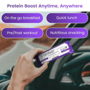 timbar Protein Bars 4 Pack | 12g Plant Based Protein & 9g Fiber Plant Based- Energy & Nut Bars | Gluten Free, Non-GMO, Dairy Free, Healthy On-the-Go Snack & Meal Replacement (4 Packs, Sampler Pack)