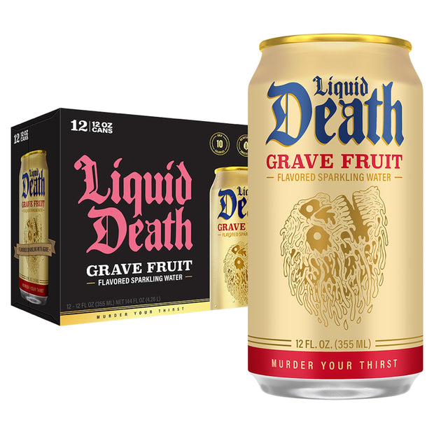 Liquid Death, Severed Lime, Lime-Flavored Sparkling Water, 12-Pack (12oz Cans), Low Calorie & No Artificial Sweeteners
