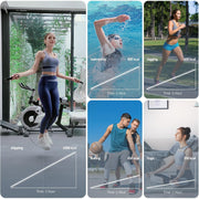 KYTO Smart Jump Rope, High Speed Jump Rope with Counter, Workout Jumping Rope with Steel Ball Bearings, Adjustable Length Speed Skipping Rope, Skipping Rope with App, Fitness Gifts for Adults, Kids