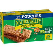 Nature Valley Crunchy Granola Bars, Oats 'n Honey, 36 Bars, 26.82 OZ (18 Pouches)