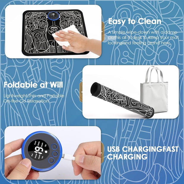 UQQU EMS Foot Massager-Health Expert Electronic Stimulator