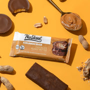 NuSkool Snacks Chocolate Peanut Butter Keto Friendly Protein Krunch Bars (12 Pack) - 7g Fiber, 10g Clean Plant-Based Protein, 3g Net Carbs - Gluten-Free, Non-GMO, Vegan, Low Carb Keto Healthy Breakfast Snack