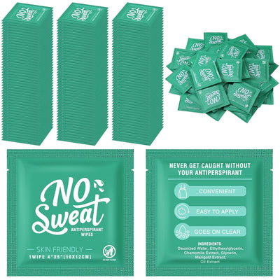 Timgle 150 Pcs Antiperspirant Deodorant Wipes Individually Wrapped Bulk Armpit Deodorant Sweat Body Wipes for Women Men Teens Underarm Armpit Excessive Sweating (Fresh)