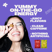 Proper Wild Vegan Energy Gummies with L-Theanine & Organic Caffeine, Clean Energy & Focus, Plant-Based, Gluten-Free, Non-GMO, Dairy-Free, Stevia-Free, Soy-Free, Strawberry (10-Pack)