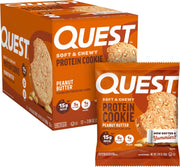 Quest Nutrition Peanut Butter Protein Cookie, 15g Protein, 1g Sugar, 5g Net Carbs, Keto Friendly, High Protein, Low Carb, 12 Count