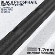 Synergee Regional Olympic 20kg Men’s and 15kg Women’s Hard Chrome & Black Phosphate Barbells. Rated 1500lbs for Weightlifting and Powerlifting.