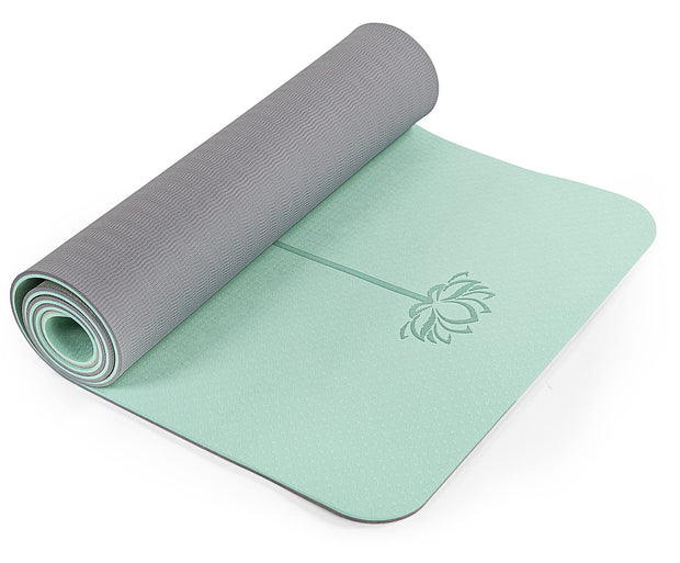 Yoga Mat Non Slip, Pilates Fitness Mats, Eco Friendly, Anti-Tear 1/4" Thick Yoga Mats for Women, Exercise Mats for Home Workout with Carrying Sling and Storage Bag