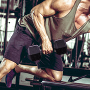 Rubber Encased Hex Dumbbell Set, Hand Weights with Anti-Slip Cast Iron Grip for Exercise & Fitness, Weights Dumbbells for Men Women Strength Full Body Workout, 60LB, 100LB, 150LB Set Options