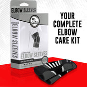 Nordic Lifting Elbow Compression Sleeves (1 Pair) – Support for Pain Relief, Tendonitis, Golfer’s & Tennis Elbow Recovery