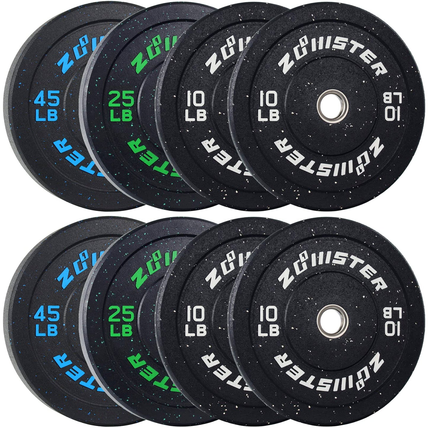 Bumper Plate Olympic Weight Plate High Bounce Bumper Weight Plate with Steel Insert Strength Training Weight Lifting Plate