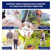 Knee Brace for Meniscus Tear, Knee Pain, Adjustable Breathable Knee Support with Side Stabilizers for Knee Pain Arthritis Recovery Joint Support, Women and Men