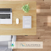 FLEXISPOT EN1 Whole-Piece Standing Desk, 48 x 24 Inches Height Adjustable Desk Stand up Desk Home Office Table for Computer Laptop (White Frame + Maple Desktop)