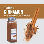 McCormick Culinary Ground Cinnamon, 18 oz - One 18 Ounce Container of Pure Ground Cinnamon Powder Perfect for Professional Use and Baking Cakes, Cookies, Pies, Custards, and Puddings