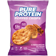 Pure Protein Popped Crisps, High Protein Snack, 12G Protein, Variety Pack: Hickory Barbecue, Sour Cream & Onion, Sweet Chili, 12 Count
