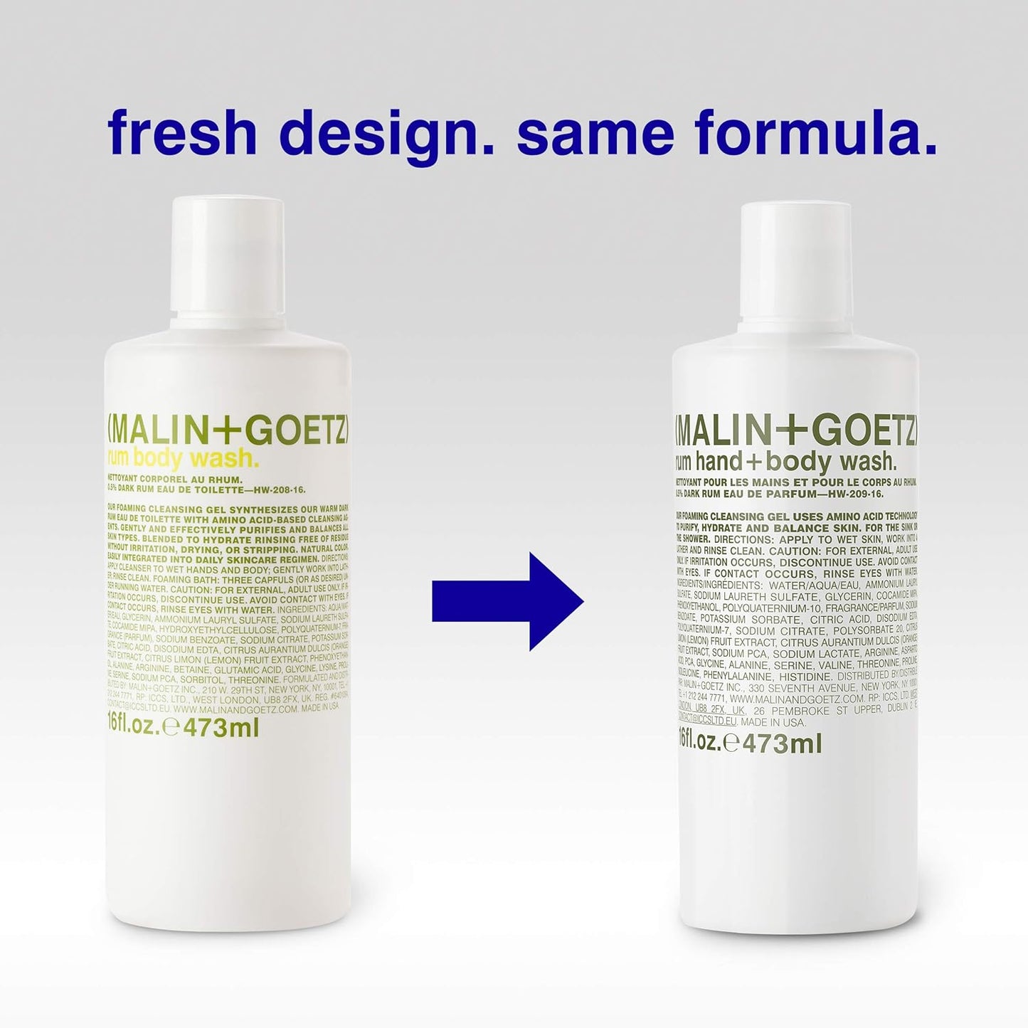 MALIN+GOETZ Hand + Body Wash – natural hydrating soap, cleansing and purifying for all skin types, prevents stripping or irritation on sensitive skin. Cruelty-free. Beauty Care