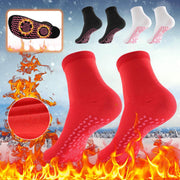 10Pairs Tourmaline Thermal Circulation Magnetic Self-heating Shaping Socks,Foot Massage Slimming Health Sock for Men Women