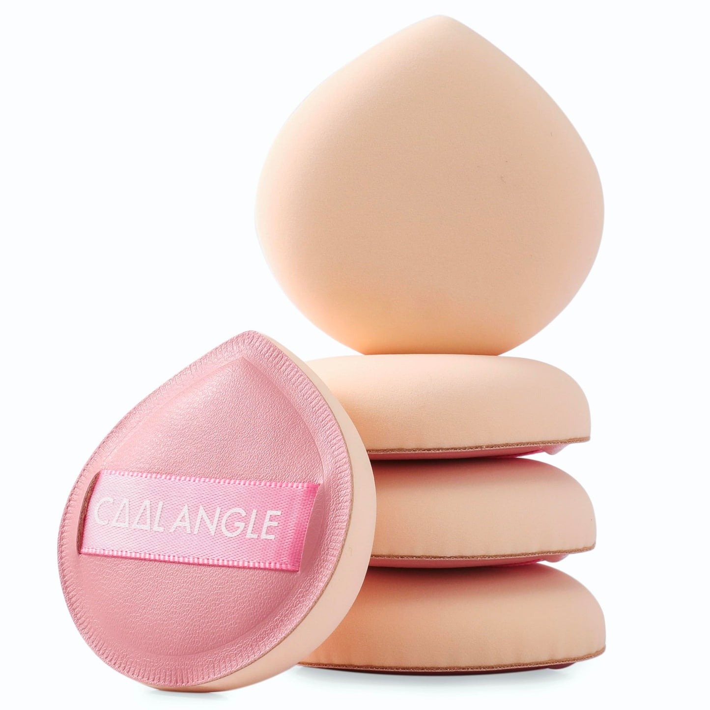 5Pcs Makeup Sponge For Foundation Concealer And Powder, Latex Free Blender Sponge For Natural And Easy Makeup Soft Long-lasting And Beginner-friendly, Green, Medium