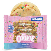 My Cookie Dealer Protein Cookies, Variety Pack (5-Pack, 2.2oz Each) - 15-17g of Protein per Cookie - Individually Wrapped Travel Snacks