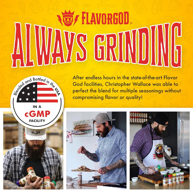 Taco Tuesday Seasoning Mix by Flavor God - Premium All Natural & Healthy Spice Blend for Grilling Chicken, Beef, Seafood, Vegetables, Salad, Ravioli, Pizza, & Pasta - Kosher, Gluten-Free, Dairy-Free, Vegan, Keto Friendly