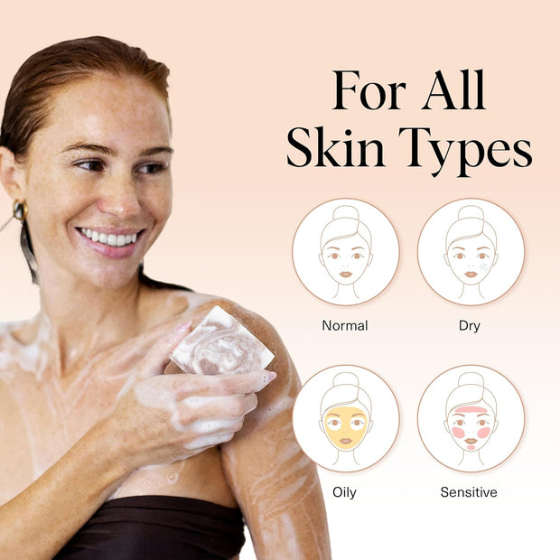 Kitsch Shea Butter Body Wash | Exfoliating Bar Soap for Women & Men | Moisturizing Shea Butter Bar Soap for Soft and Hydrated Skin | All Natural, Paraben Free and Vegan | Made in USA - 4 oz