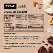 RXBAR Protein Bars, Protein Snack, Snack Bars, Chocolate Sea Salt, 9.1oz (5 Count)
