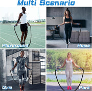 Jump Rope, 3.75 LB/2.65 LB Weighted Jump Rope for Fitness, Heavy Skipping Rope for Home Gym Workout, Weight Loss, Strength Training, Total Body Exercise Equipment