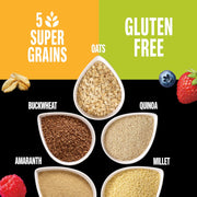 KIND Healthy Grains Energy Bars, Mixed Berry, 19g Whole Grains, Made with Super Grains, Gluten Free Snacks, 10 Ct Value Pack, 14.1oz