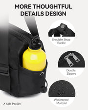 Small Gym Bag for Women Mini Duffle Bag with Wet Compartment, Lightweight Waterproof Cute Tote for Girls Workout Sport Travel, Black