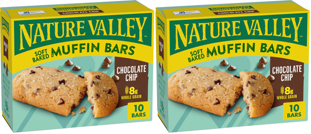 Nature Valley Soft Baked Muffin Bars, Blueberry, Snack Bars, 10 Bars, 12.4 oz