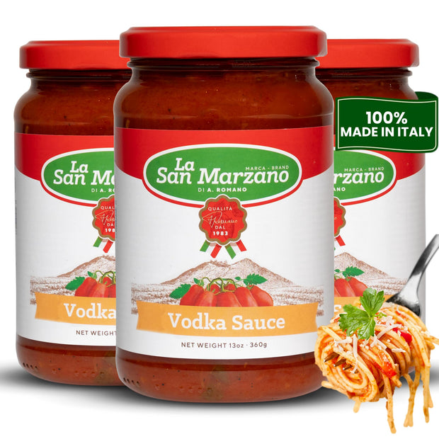La San Marzano Marinara Sauce, 24 oz, Pasta Sauce Made in Italy, All Purpose Tomato Premium Quality, All Natural, Mediterranean Diet, Non GMO, Vegan, Gluten Free