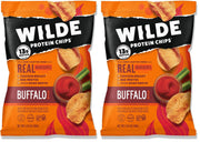 WILDE Buffalo Protein Chips, Thin and Crispy, High Protein, Keto Friendly, Made with Real Ingredients, 2.25oz Bags (Pack of 8)…