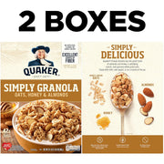 Quaker Simply Granola Honey & Almond, (Pack of 2)