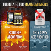 Turkesterone & Ecdysterone – Natural Testosterone Support, 2-in-1 High Potency Turkesterone Supplement for Men & Women with 95% Beta Ecdysterone - Made in USA & 3rd Party Tested - 180 Capsules