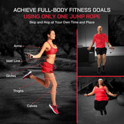 Smart Jump Rope Fitness Skipping Rope with App – 2 Function Modes – Classic 3m Rope & Ropeless Shortballs – Bluetooth Skipping Rope with Fitdays+ App for Seamless Progress Tracking