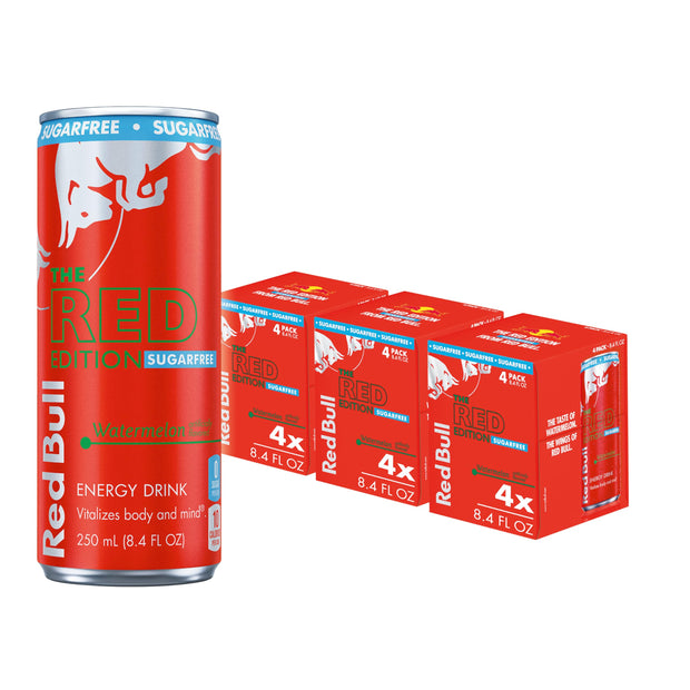 Red Bull Pink Edition Sugar Free Energy Drink, Wild Berries, 8.4 fl. oz., Pack of 8 cans, with 80mg Caffeine, Taurine & B Vitamins