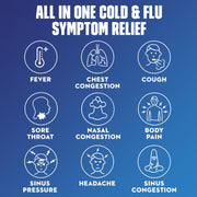 Mucinex Maximum Strength Fast-Max Cold & Flu and Nightshift, All-in-One Multi Symptom Relief Liquid, 6 Fl Oz - 2 Count (Pack of 1)