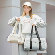 Small Gym Bag For Women Mini Gym Duffle Bag with Wet Compartment Waterproof Sports（Pink Small）