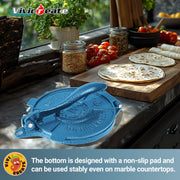 Vivicreate Cast Iron Tortilla Press Dough Flour Tortilla Rotis Quesadilla Maker Prensa para tortillas de hierro fundido 8 inch NO-SLIP