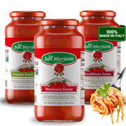 La San Marzano Marinara Sauce, 24 oz, Pasta Sauce Made in Italy, All Purpose Tomato Premium Quality, All Natural, Mediterranean Diet, Non GMO, Vegan, Gluten Free