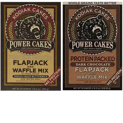 Kodiak Pancakes Mix Variety Pack. Convenient One-Stop Shopping For 2 Tasty Flapjack Power Cakes Pancakes and Waffle Mixes. Easy to Source These Popular Products With 1 Click. Breakfast Heaven!