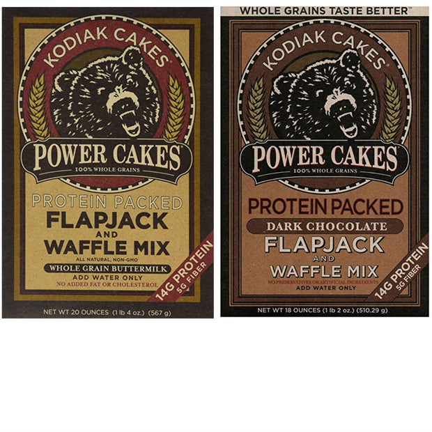 Kodiak Pancakes Mix Variety Pack. Convenient One-Stop Shopping For 2 Tasty Flapjack Power Cakes Pancakes and Waffle Mixes. Easy to Source These Popular Products With 1 Click. Breakfast Heaven!