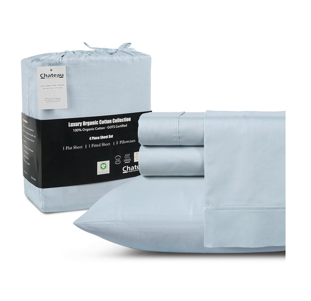 100% Egyptian Cotton Sheets King Size Sheets Set with Fully Elasticated Fitted Sheet & Pillowcase sets, 800 TC Hotel Collection Deep Pocket King Sheet Set, No Pill Soft Breathable Luxury White Bedding