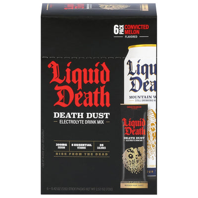 Liquid Death, Drink Mix Death Dust Melon 6Pk, 2.52 Ounce