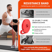 [2025 New] Northdeer Resistance Band with Patented Adjustable Handles, Exercise Band, Adjust Resistance Levels Instantly by Changing Band Length for Home Gym Yoga Pilates Full Body for Men Women