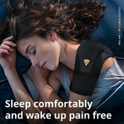 Shoulder Brace - Support & Injury Prevention Brace- Joint Pain Releaser- Shoulder Compression Wrap Strap - Adjustable Injury Accessories for Shoulders - Premium Quality Strap by FIGHTECH (Pink, L-XL)