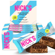 Nick’s Chocolate Caramel Protein Bars – 12-Count Box | High Protein, Low Calories, Low Carbs, Keto Friendly, No Added Sugar