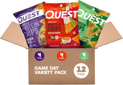 Quest Nutrition Game Day Tortilla Style Protein Chips Variety Pack, Buffalo Ranch x4, Salsa Verde x4, Loaded Taco x4, 12 Count