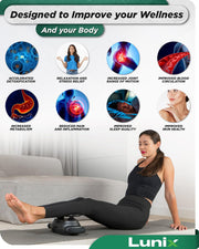 Lunix LX26 2-Head Professional Deep Tissue Massage Gun, Chiropractic Massager, Body Sport Vibrating Back Massager Machine for Pain Relief