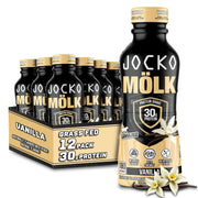 Jocko Fuel Mölk RTD Protein Shakes Bundle - Vanilla & Sweet Cream Coffee (Pack of 24)