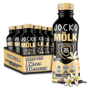 Jocko Mölk 30g Grass Fed Protein Shakes – No Added Sugar Protein Drinks KETO Friendly - Ready to Drink 12 FL Oz (Pack of 12) Chocolate
